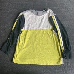 Hanna Andersson long sleeve color block shirt, 5Y